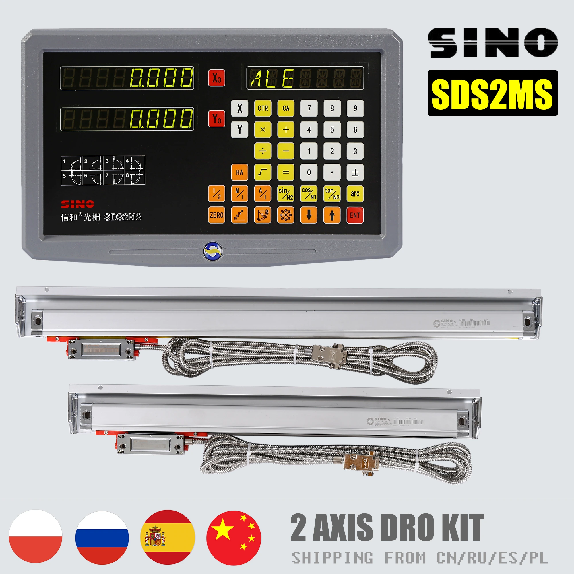 Sino Linear Encoder Scale Ka300 Sino 3 Axis Digital Readout Sds2ms Lathe Milling Aliexpress