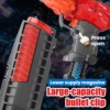 Dinosaur Soft Bullet Gun Saucer Ejection Unpowered Catapult Gun Outdoor Shooting Competition Game Kid Interactive Toy Party Gift 4