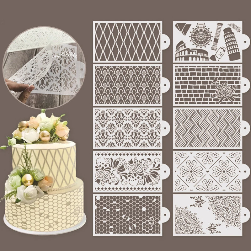 Cake Decoration Template Stencil Wedding Cake Stencil Pattern Cake