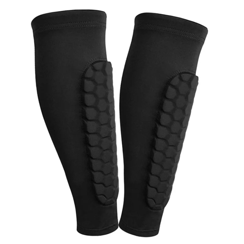 Honeycomb Soccer Shin Guards Football Shields Sports Legging Shinguards Leg Sleeves Protective Gear Shank Protector 1 PC protective gear set shin protector