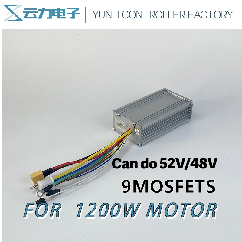 Yunli Controller 52 V48V Brushless Foc Sinewave Per Motore 1200W