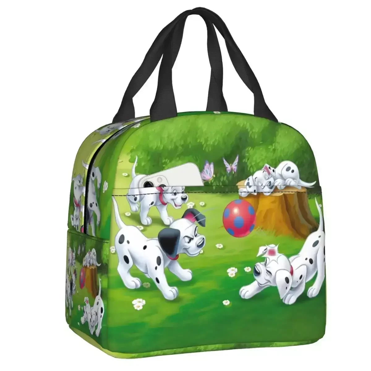 

Dalmatian Plum Pudding Dog Insulated Lunch Bag For Camping Travel Animal Cartoon Leakproof Cooler Thermal Bento Box Kids