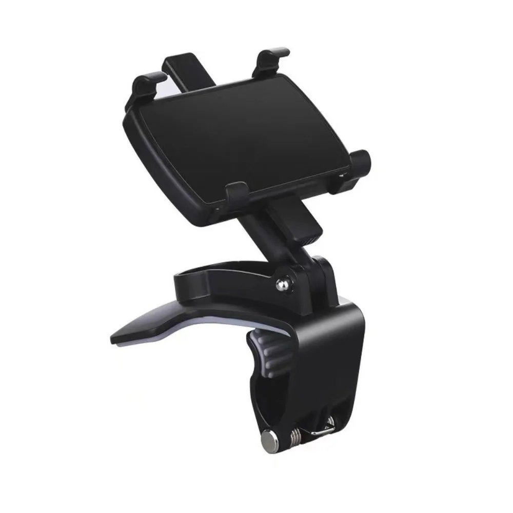 Clip-on car mobile phone holder frees your hands, multifunctional rotating car dashboard rearview mirror navigation holder.