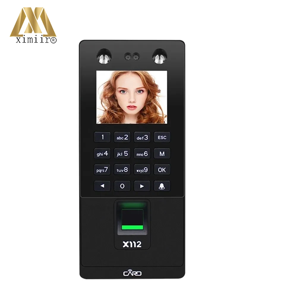 

500 Face fingerprint recognition access control machine and Card Time attendance