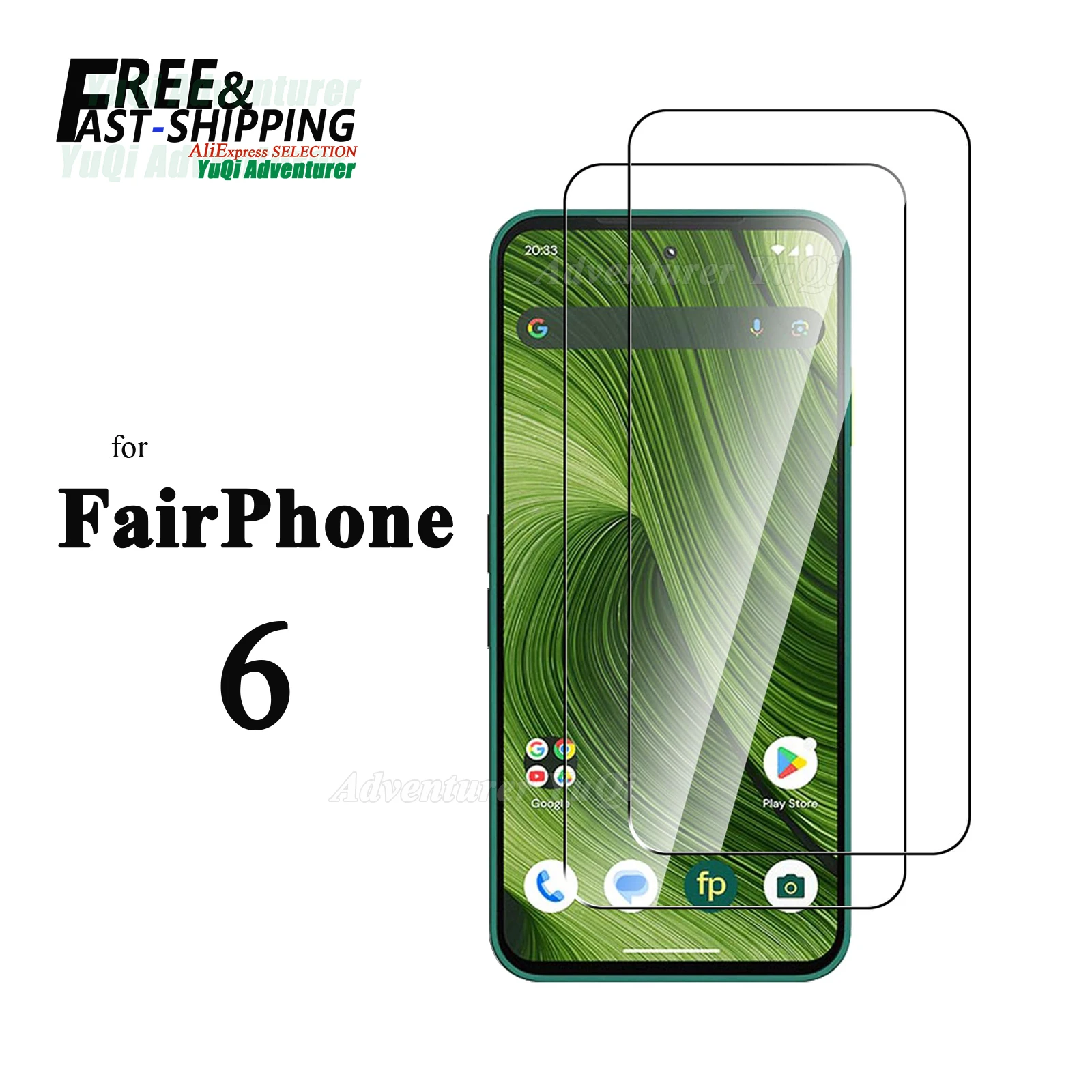Захисне скло для екрану Fairphone 6, загартоване скло HD 9H, прозорий прозорий чохол із захистом від подряпин