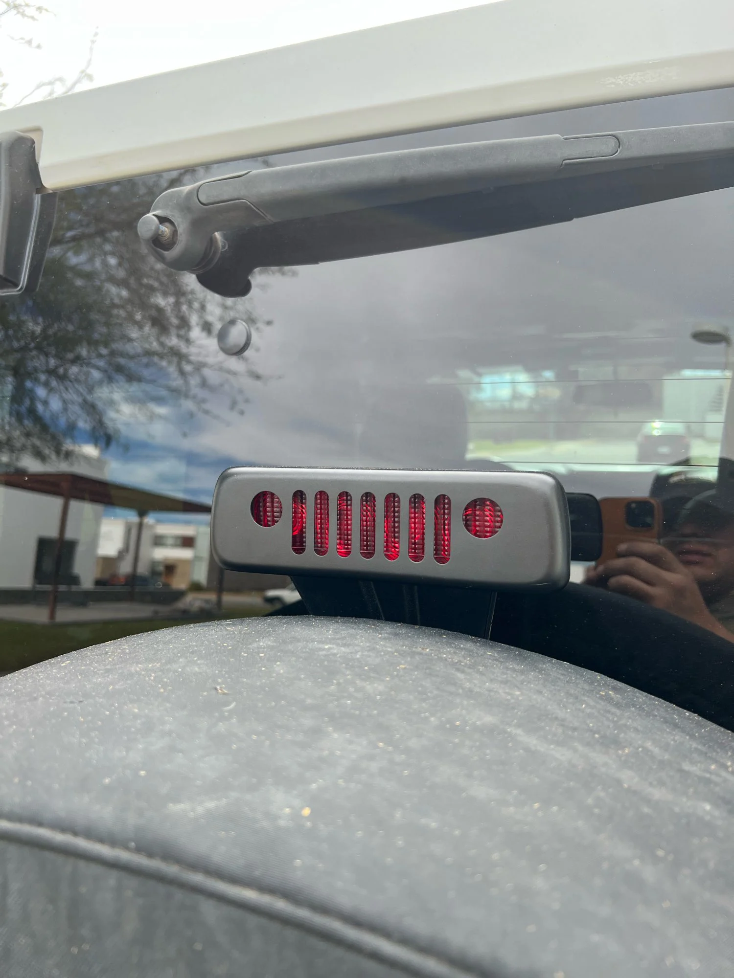 Jeep Wrangler JK 2007- Auto Tail 3rd Brake Light Cover Rear High Brake Lamp Frame Trim Sticker car sticker,tail lamp cover,car tail light decals