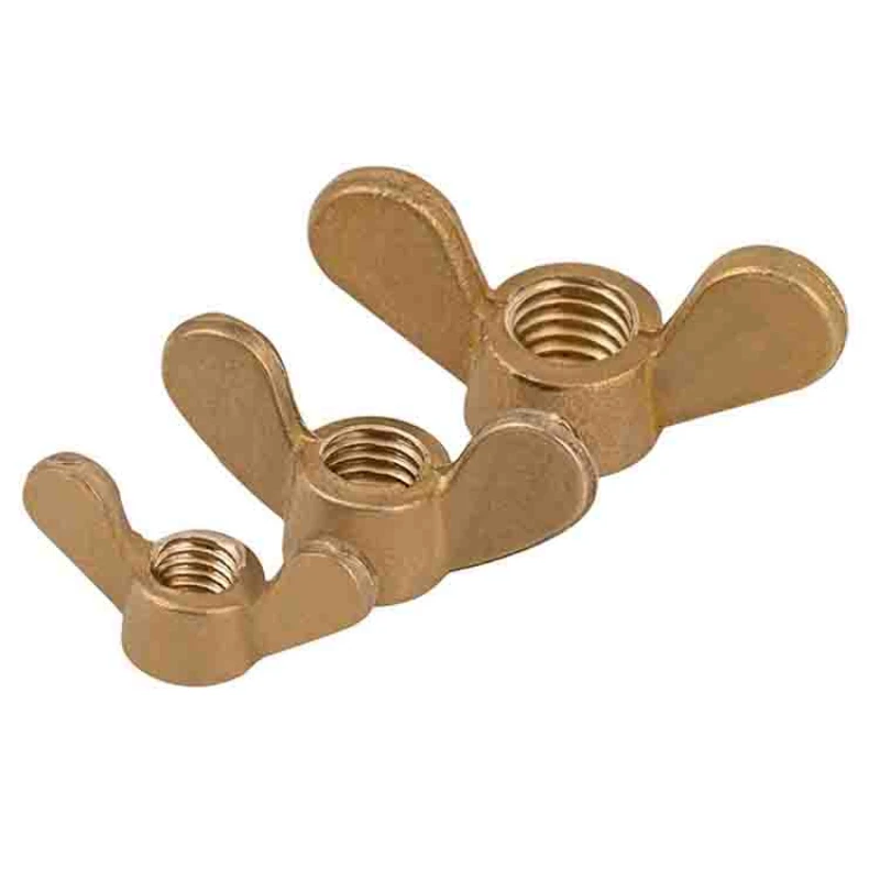 Description Picture 3 of itemGB62 Brass Butterfly Copper Nut M3 M4 M5 M6 M8 M10 M12 M14 Hand Tightened Wing Nut Big Ear