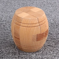Barrel Wooden Puzzle Unlock Interlock Brain Teaser Toys For Adults And Kids Assembly & Disentanglement Unique Learning Gifts 2