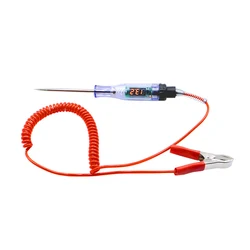 Multifunctional Digital Display Voltage Circuit Tester Pen (Red)