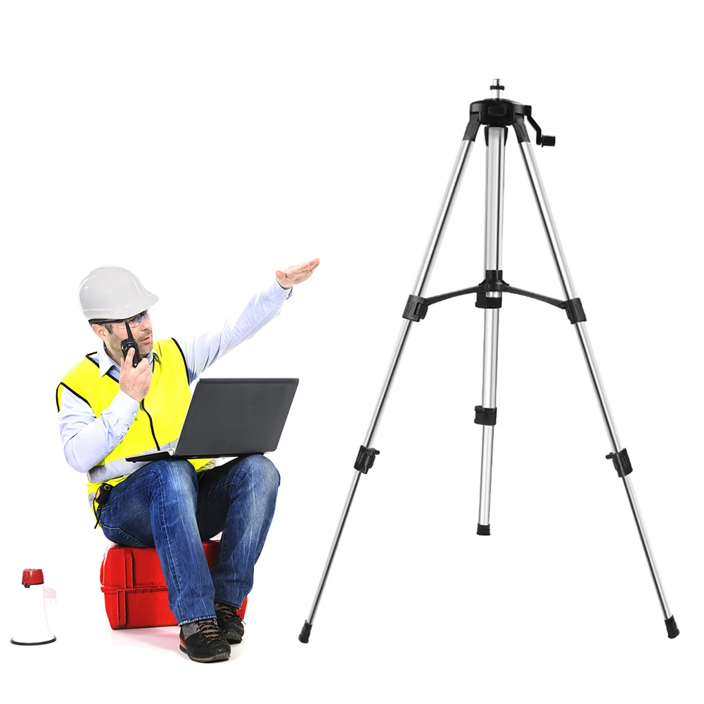 1/1.2M/1.5M Laser Level Tripod Adjustable Height Thicken Aluminum Stand For Self leveling Laser Level