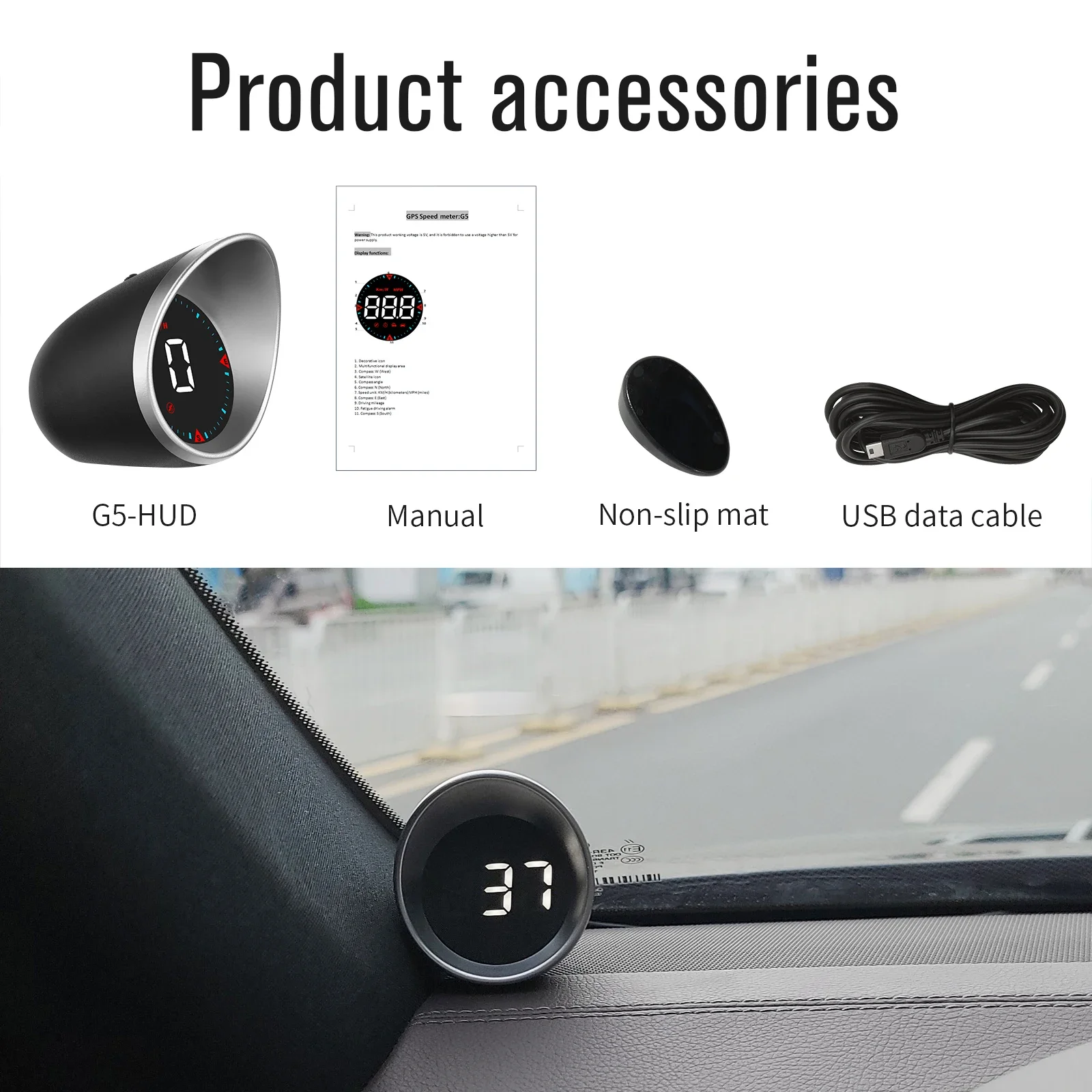G5 HUD ڵ  ÷ LED Ʈ ӵ, RPM MPH  ˶ Ʈ,  GPS ħ ڵ ׼