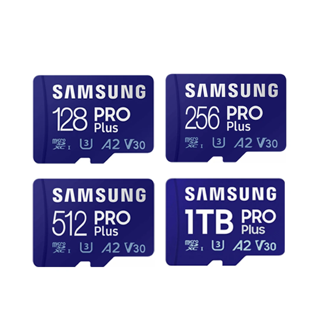 삼성 PRO Plus 마이크로SD 메모리 카드 128GB 256GB 512GB 최대 180MB/s 풀 HD 4K UHD UHS I TF 카드 (휴대폰, 태블릿, 고프로용)