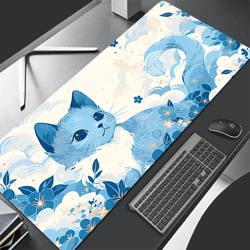 New Mouse Pad Larger XXL 900x400 Speed Mini Pc Computer Keyboard Pads Flower Cat Desk Mat Gaming Accessories Home Mousepad 4