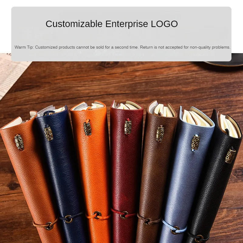 A6 Hand Book Retro Portable Travel Notebook Strap Diary Creative Business Office Notebook