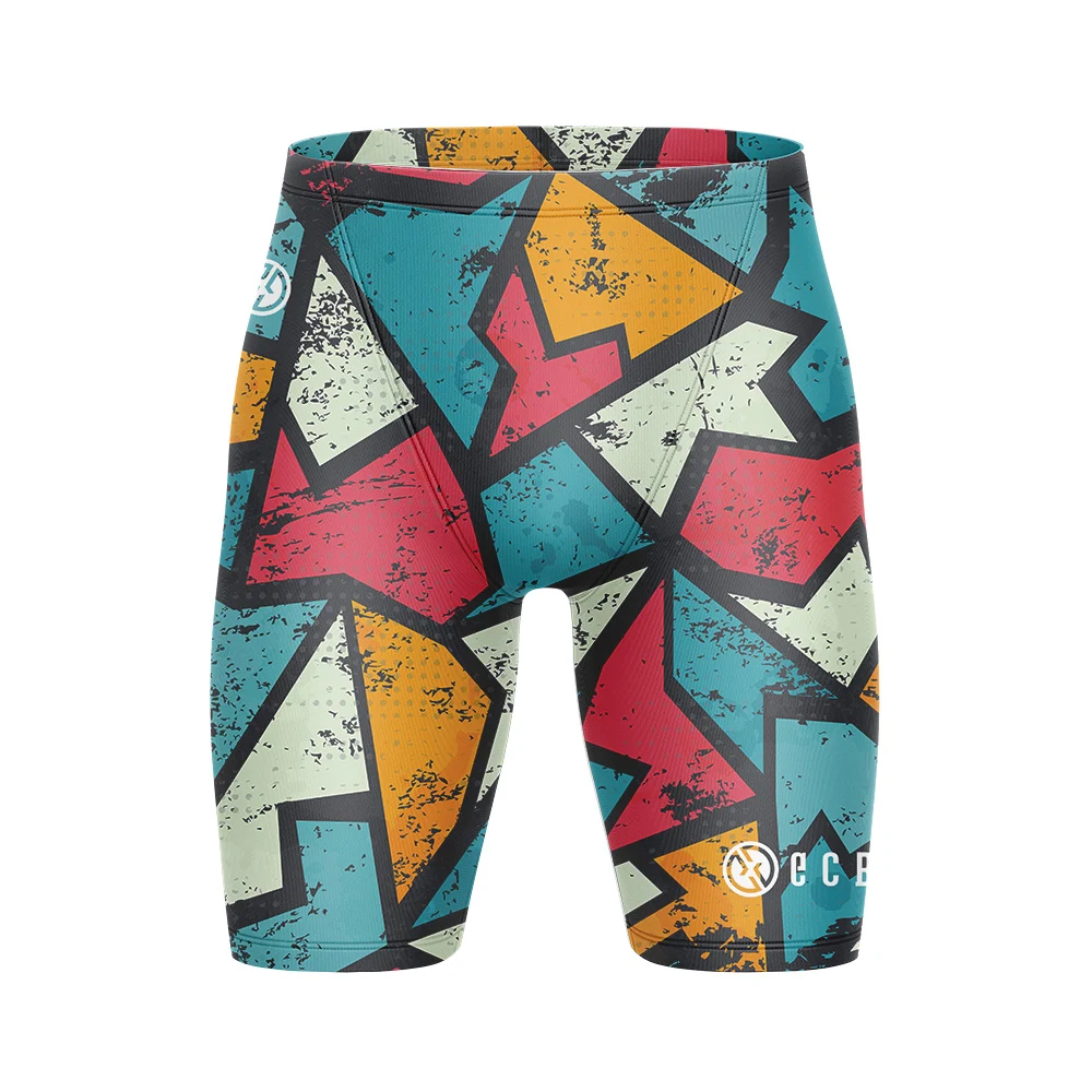 Mens Beach Swimming Pants Boys Jammers Sports Surf Shorts Mens Summer Trunks Swimwear Training Swim Shorts Trunks Swimsuits