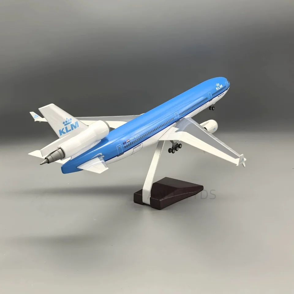 1/150 Scale KLM MD-11 Resin Passenger Jet Model Plane Simulation