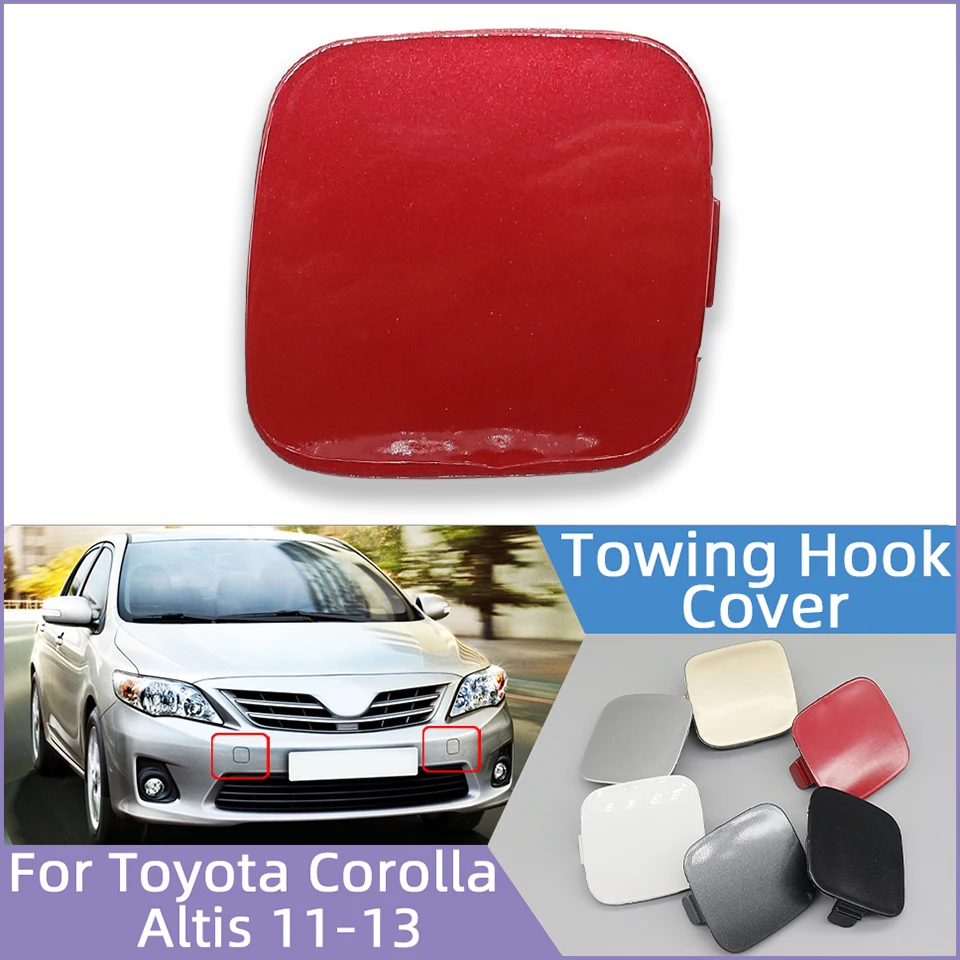 

Auto Part For Toyota Corolla Altis 2011 2012 2013 Front Bumper Tow Hook Eye Cover Lid Towing Hauling Trailer Cap Garnish Trim