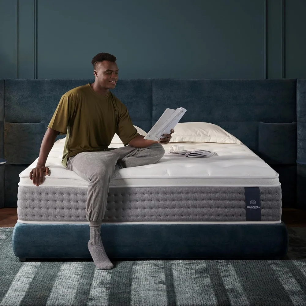 Queen Mattress 12 Inch,Medium Firm Hybrid with Memory Foam& Individually Wrapped Pocket Coils for Support,CertiPUR-US Certified,