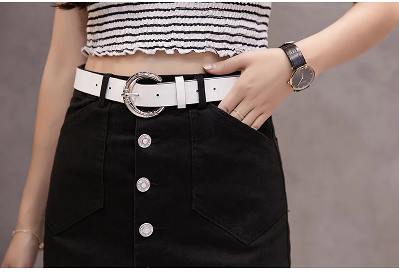 short skirt JMPRS Women Denim Skirt Casual Belt Summer High Waist Jeans Mini Skirt Cotton Red Harajuku A Ling Single Breasted Ladies Skirts floral skirt