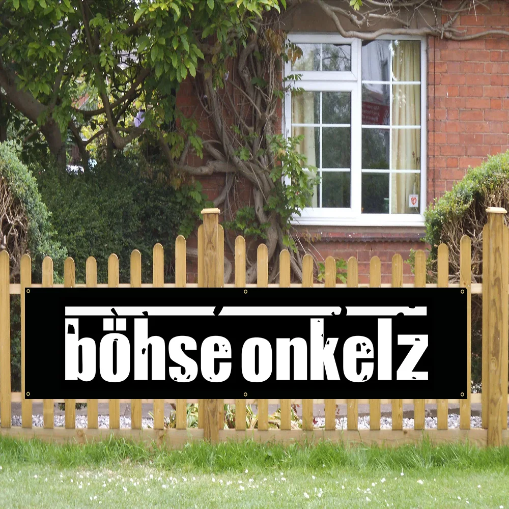 Johninbanner 60*240 Bohse Onkelz Bdhse Ger Heavy Rock Band Banner Poliestere Stampato Casa O Camera Da Letto Decorazione Banner Arazzo