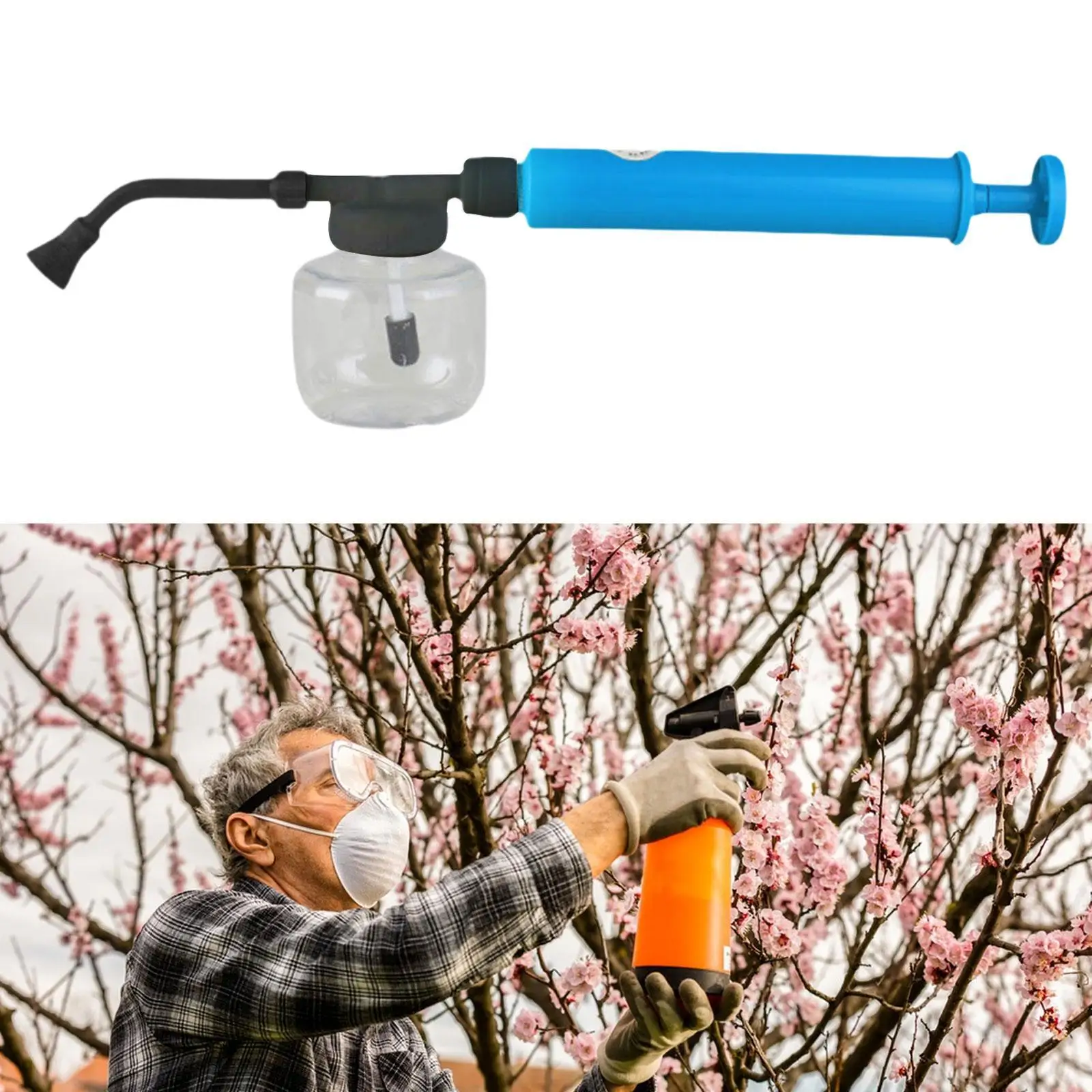 Garden Powder Applicator Dispenser Fruit Tree Pollinator for Pear Kiwis Yard