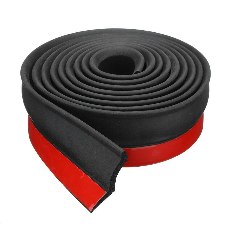 Garage Door Seal Strip 3/5m Garage Door Weather Multipurpose Home Edge Replacement Full Wrap Dustproof Portable Adhesive Seal Strip Bottom Rubber Trim