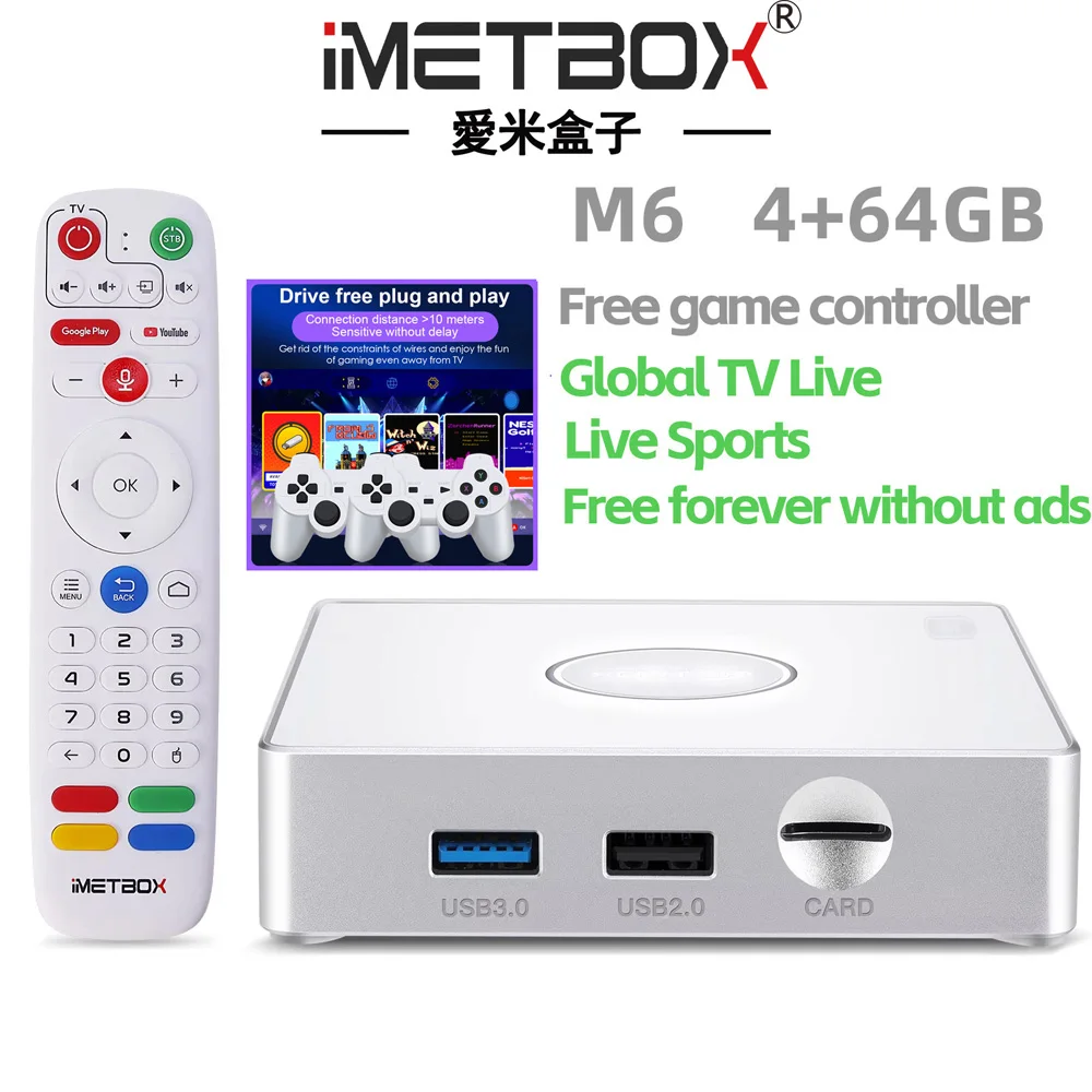 IMETBOX M6 TV Box 2025 4GB 64GB with Vioce Control Wifi 6 8k