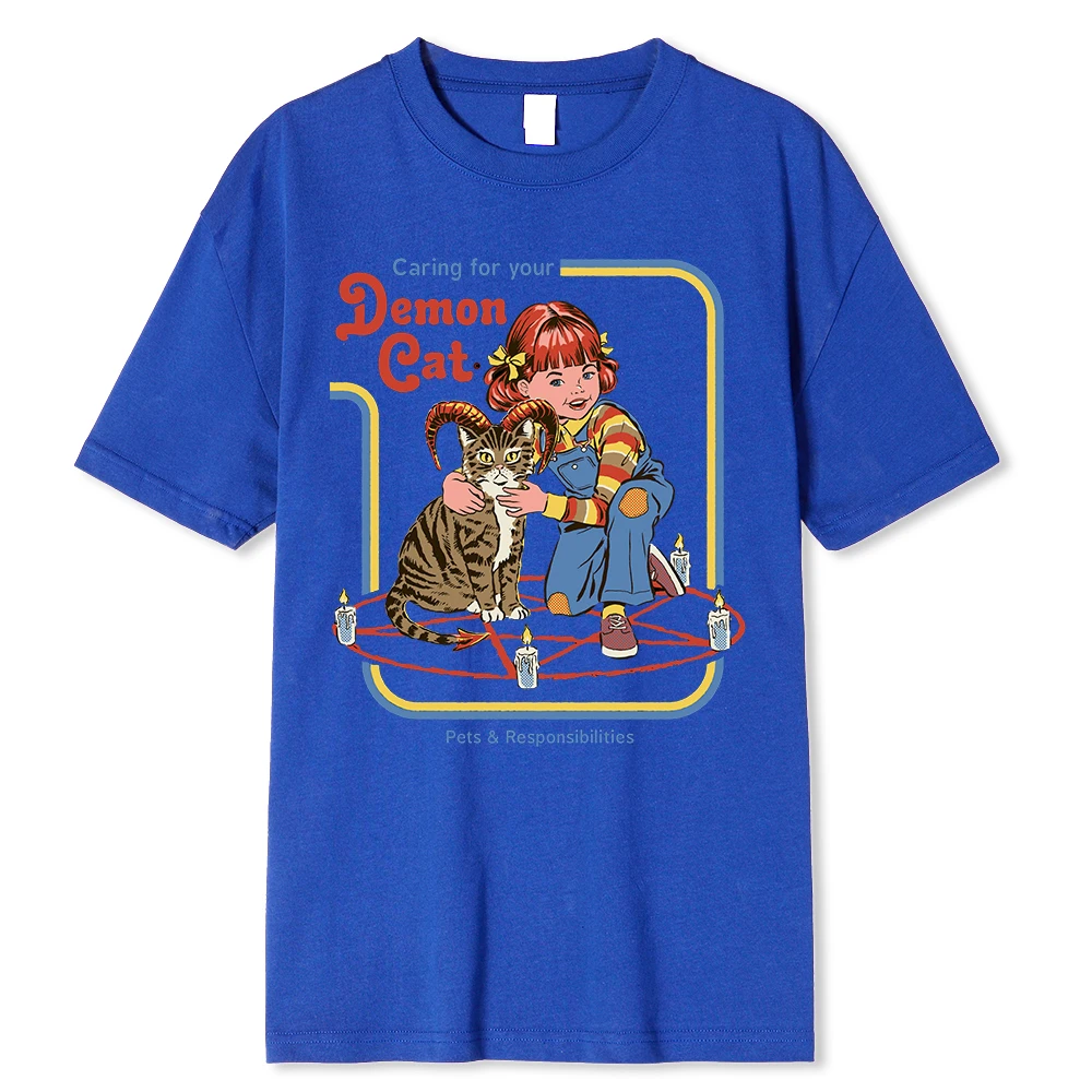 Skräck Serieserie Sälj Din själ Ekonomi För Barn Män T-shirts Mode T-shirts Lös bomull T-shirt Kläder Street_voghion.com