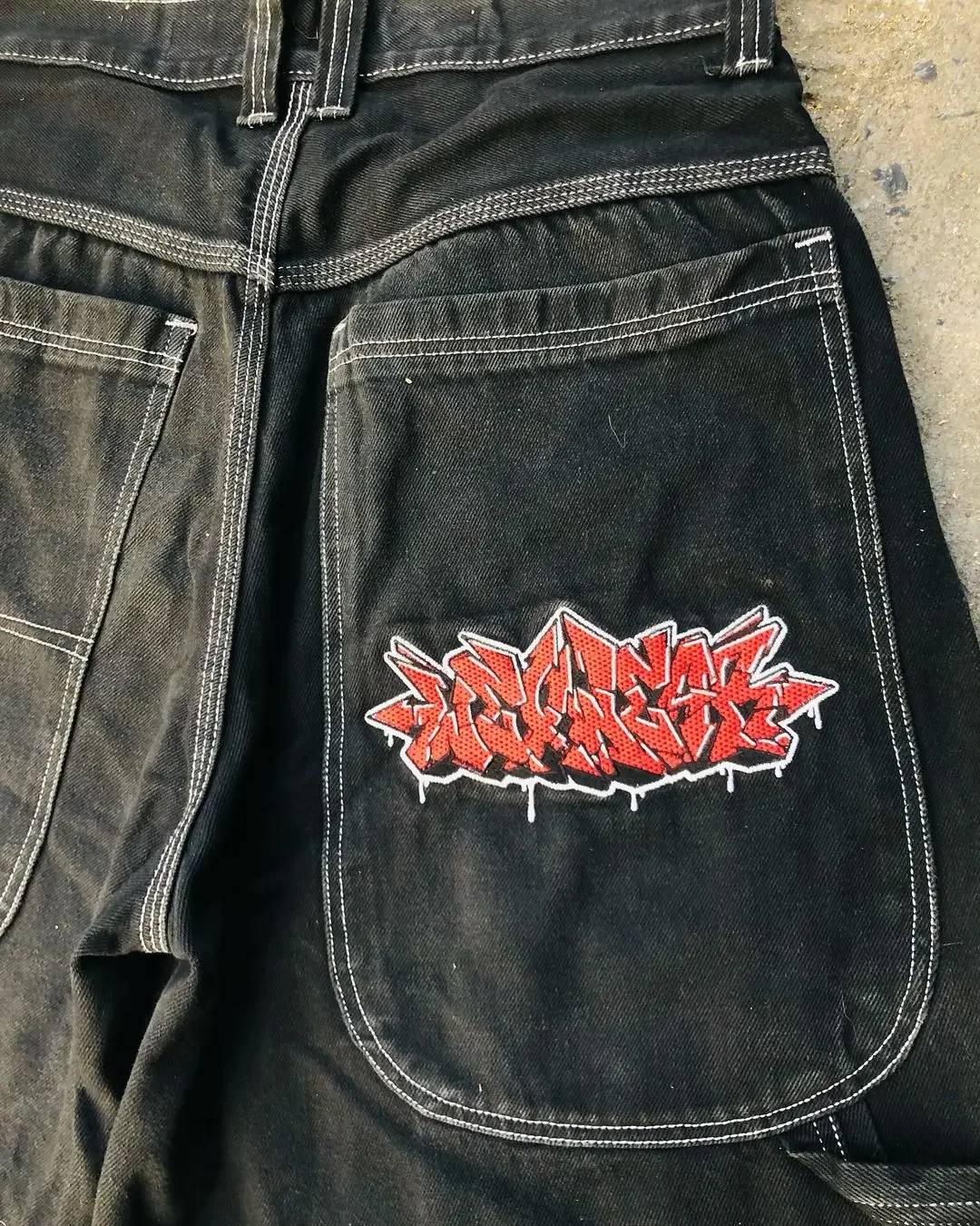 Harajuku Y2k Wexwear Embroidery Skateboarding Jeans Denim Men Letter Graphic Streetwear Shorts Baggy Gym Basketball Shorts