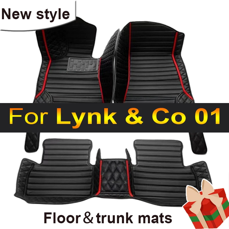 

Car Floor Mats For Lynk & Co 01 2021 Custom Auto Foot Pads Automobile Carpet Cover Interior Accessories