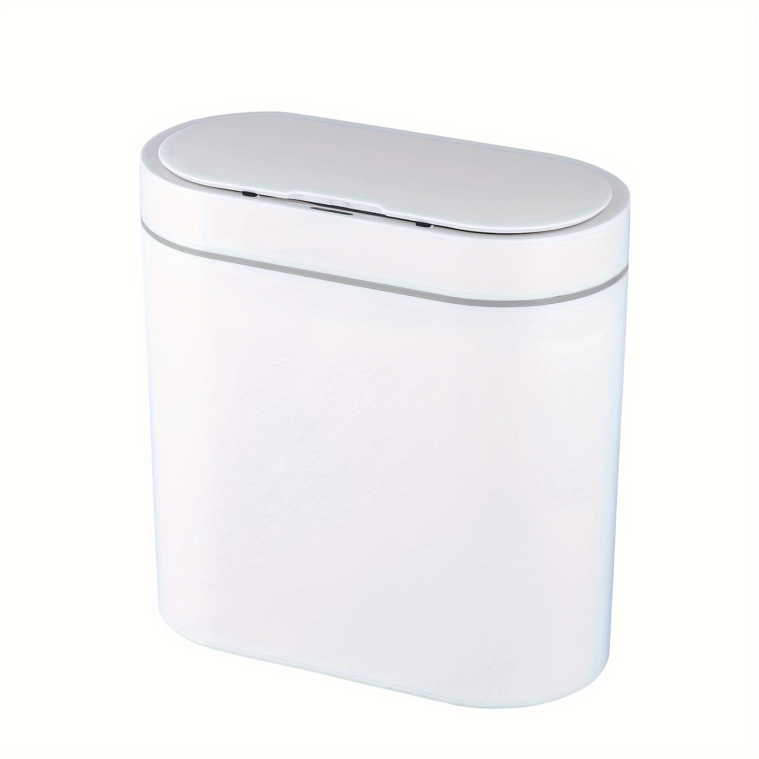 Bathroom Trash Can, 2.5 Gallon Waterproof Motion Sensor Small with Lids, 9.5 Liters Slim Plastic Narrow Automatic Bedroom Office