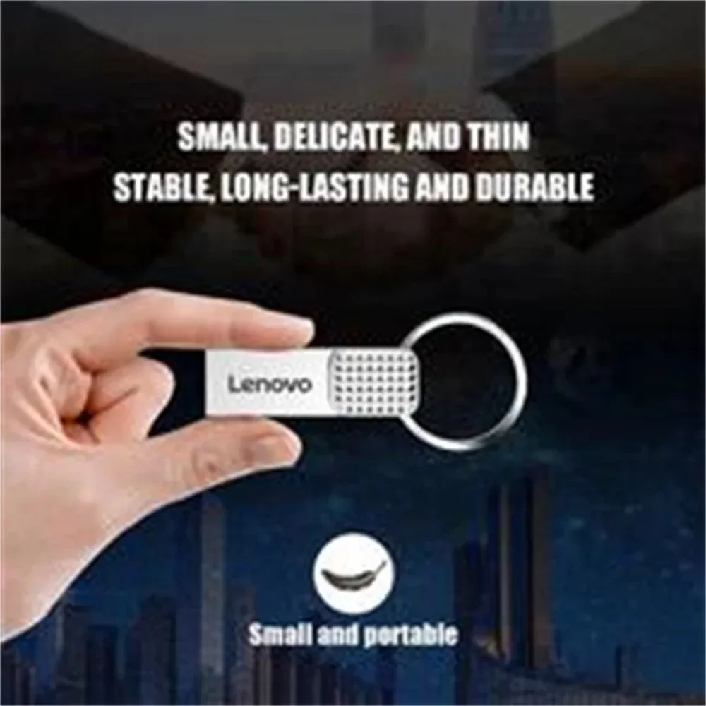 Lenovo-OTG Metal USB 3.0 Pen Drive, Pendrive de Alta Velocidade, Mini Flash Drive, Memory Stick, Tipo C, 1TB-64GB, 2TB