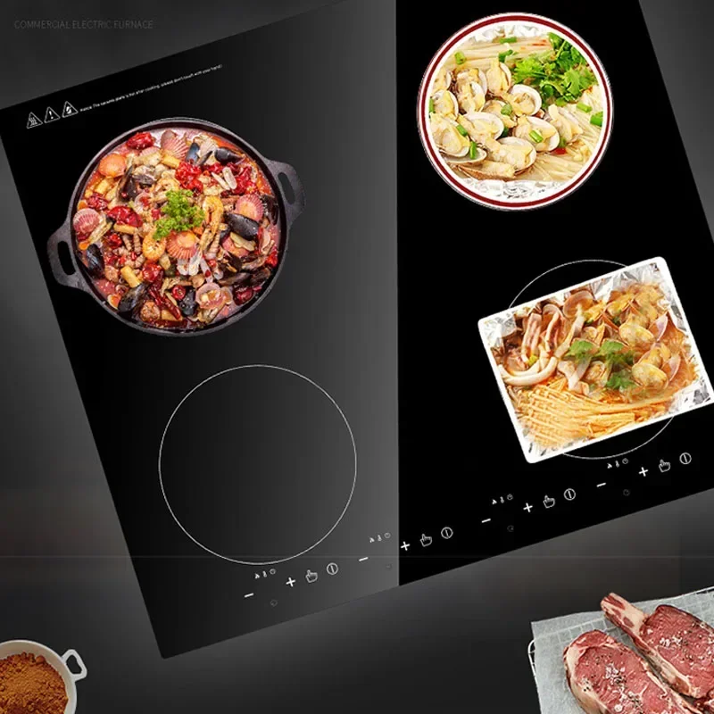 Four-head Induction Cooker Commercial Four-eye Induction Cooker Household 4-stove Embedded Foil Export-oriented