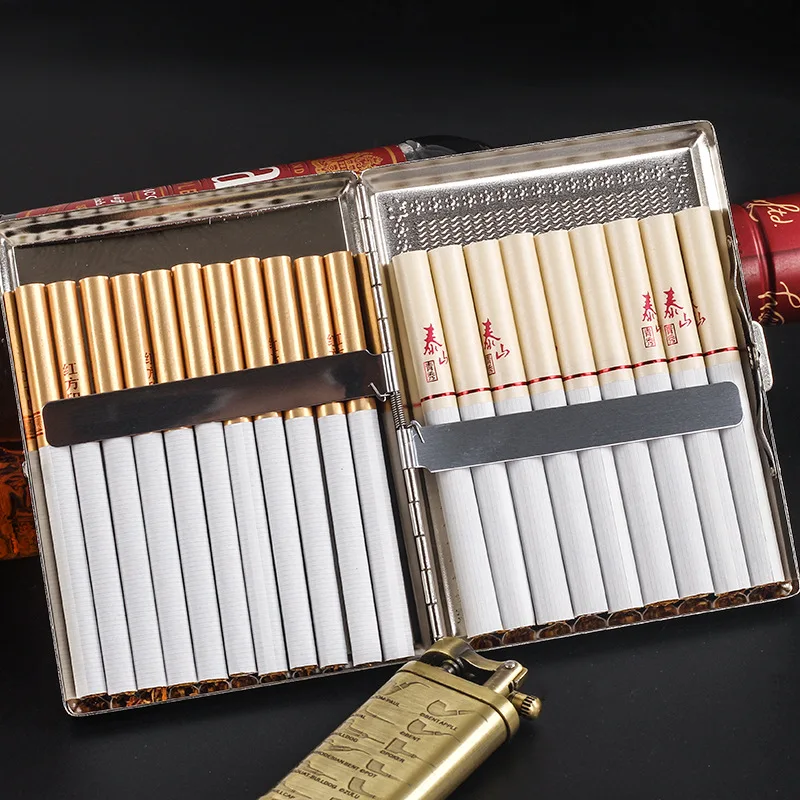 Sleek and Stylish Extended Metal Cigarette Storage Case