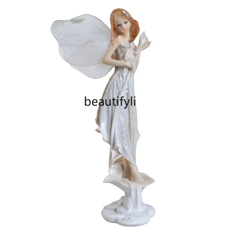 

Украшения для дома в европейском стиле yj, креативные предметы интерьера для гостиной, FARCENT Crafts украшения в виде ангела из смолы