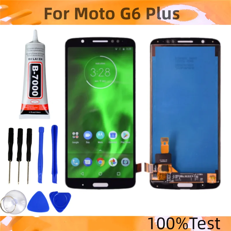 

5.9" Original LCD For Moto G6 Plus Display Touch Screen With Frame Digitizer Replacement For Motorola Moto G6Plus Display XT192