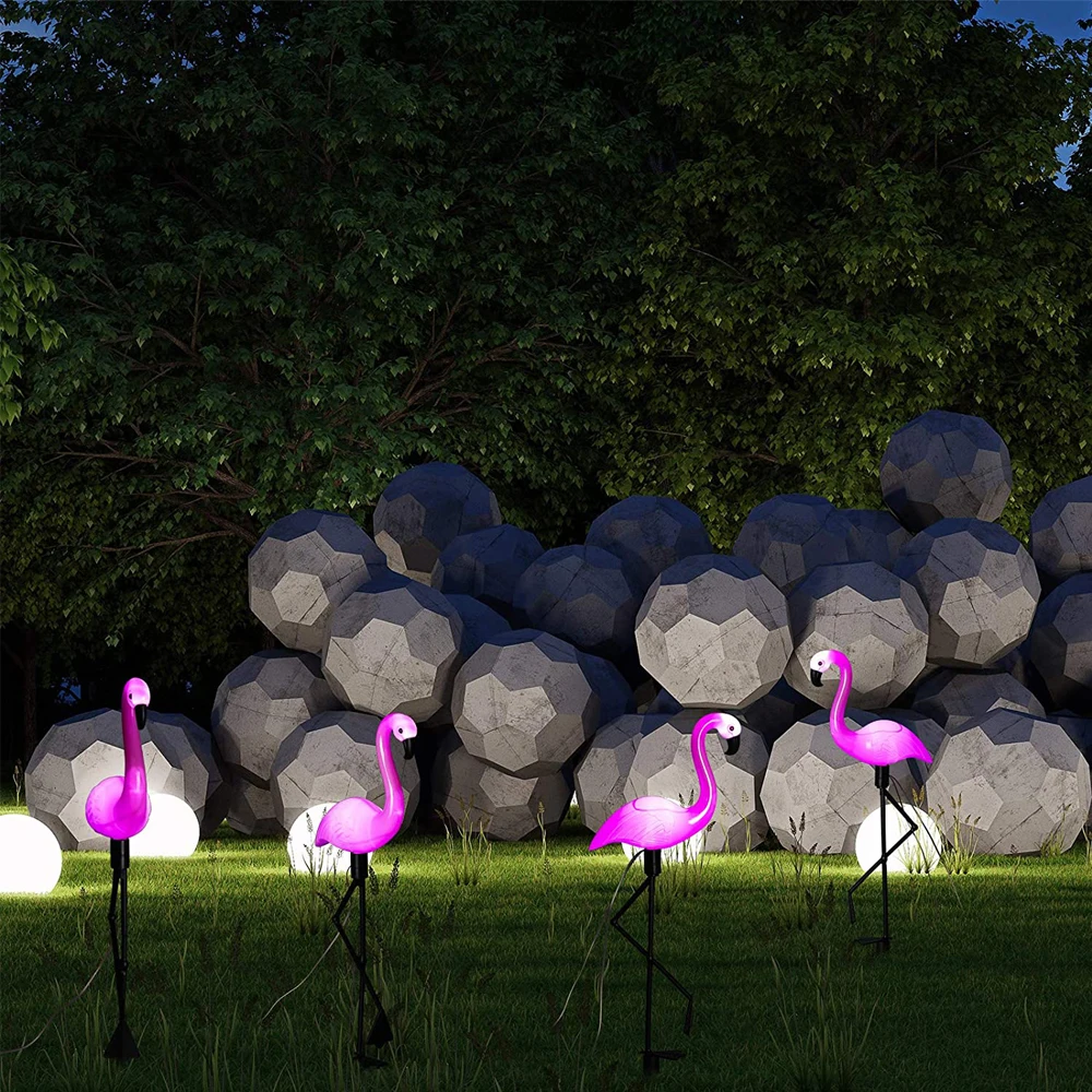 Flamingo Solar Lights Outdoor Solar Decorations Lawn Garden Ornaments Yard Waterproof Stake Lights for Christmas Patio solar lights,solar wall lamp,solar ground lights,led fairy lights,lawn lamp,garden lighting