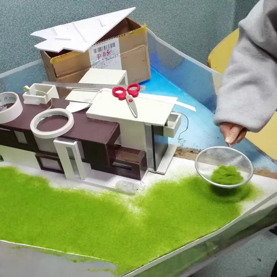 60G 3mm 정적 잔디 Tuft Powder Ho N OO Diy 모델 제작/철도 기차 레이아웃/Sandtable 풍경/디오라마/정원 장식