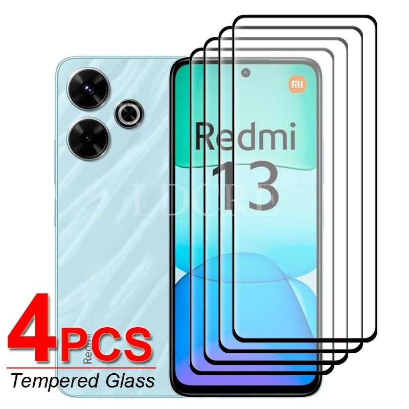 4-Pack Tempered Glass HD Screen Protector Film with Full Glue