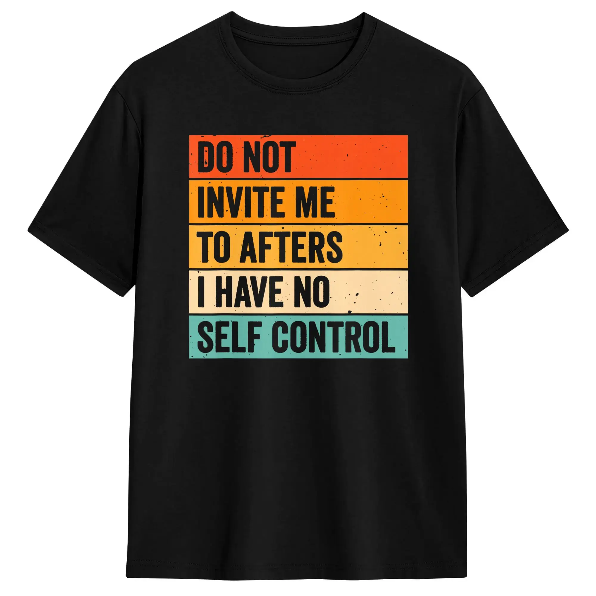 Men's Classic Pure Cotton No Self Control Novelty Summer Tee