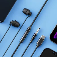 Silicone In-ear 3.5mm/Type-C Jack Wired Earphones Handsfree Sleep Headphones With Cable Earbuds In-line Control Headset With Mic 2