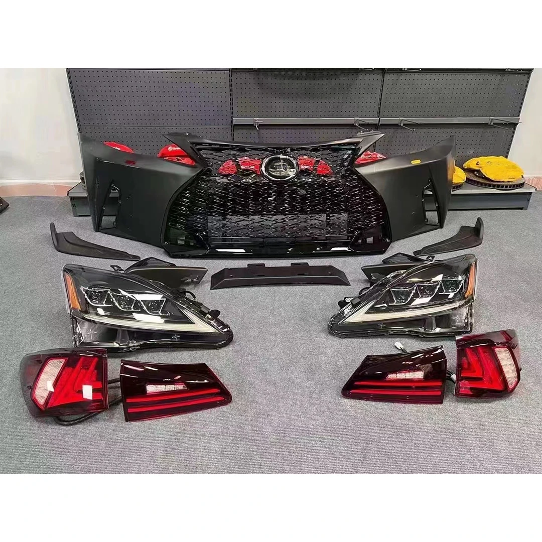 

Facelift обновление до 2021 is250 комплект передних фар решетка бампер для Lexus IS250 фары 2006-2012 IS300 IS350 IS комплект корпуса