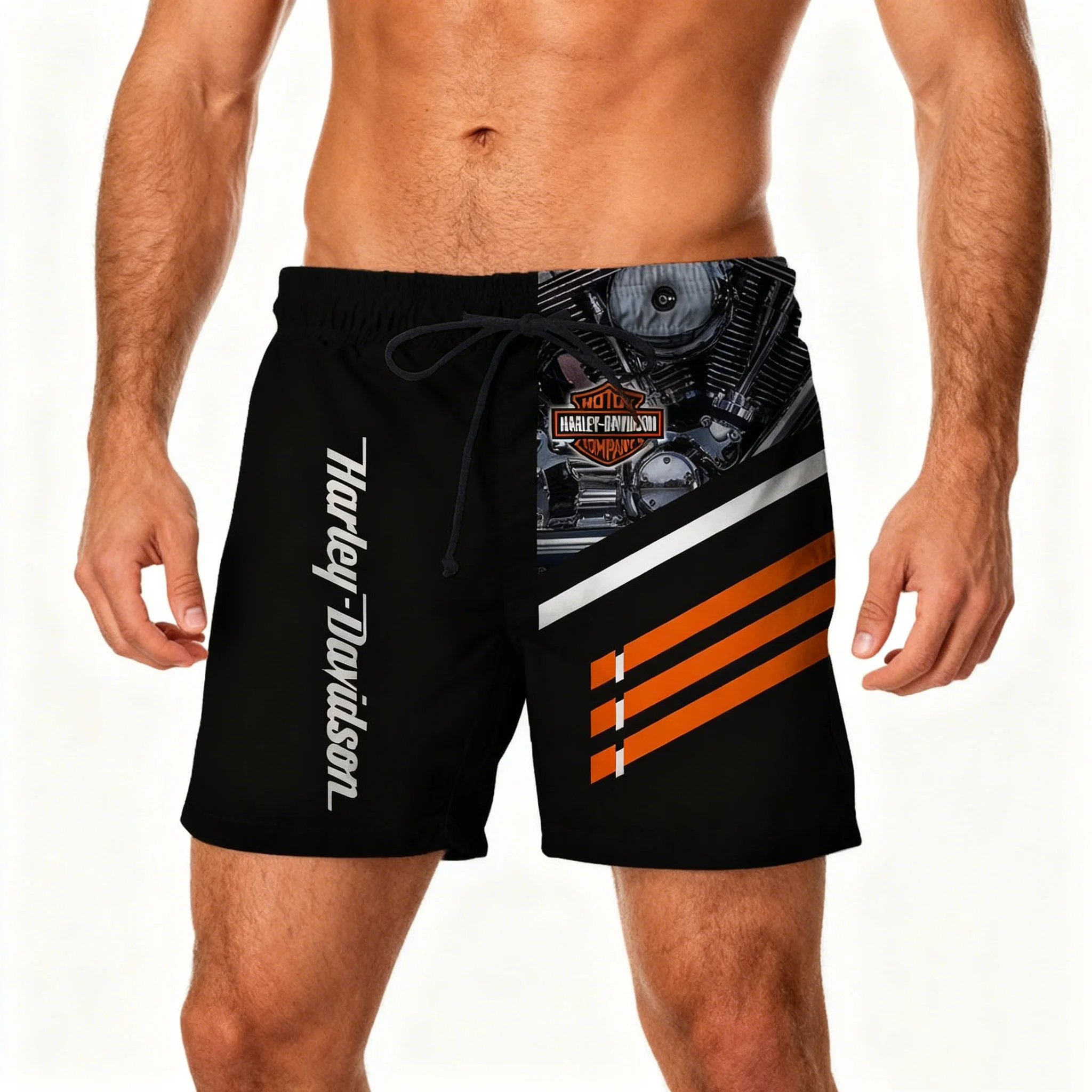 Pantalones cortos de motocicleta para hombre, estilo Retro de motorista salvaje, transpirables, holgados, aptos para Harley Davidson Softail Sportster VRSC X48 883 1200
