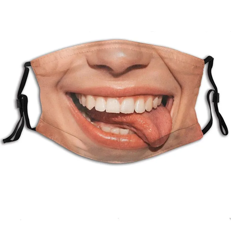Personalized 3D Facial Expression Masks - Creative & Breathable Design