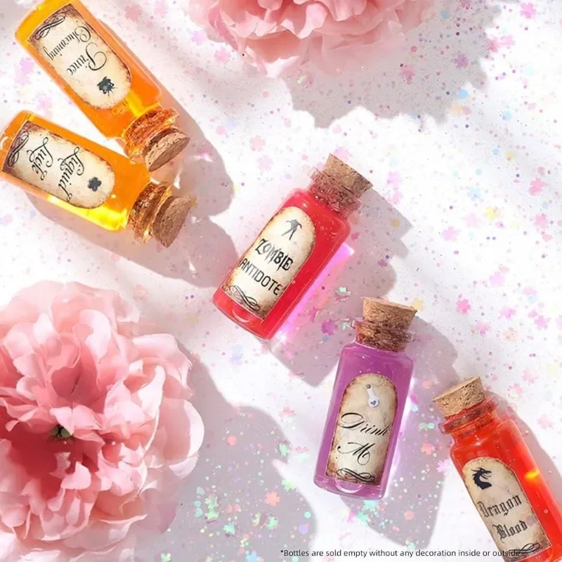 Mini glass bottles 50/10PCS Mini Glass Bottles with Cork Stoppers DIY Decoration Mini Glass Vials Cork Message Vial Wishing Bottles