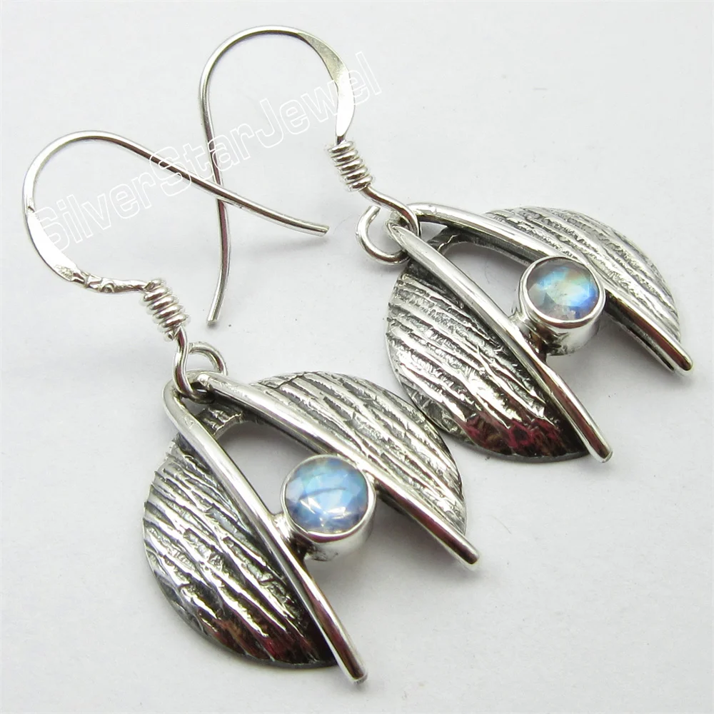 

Many Color Semi-precious Stone Dangle Letter Earrings 1.2"