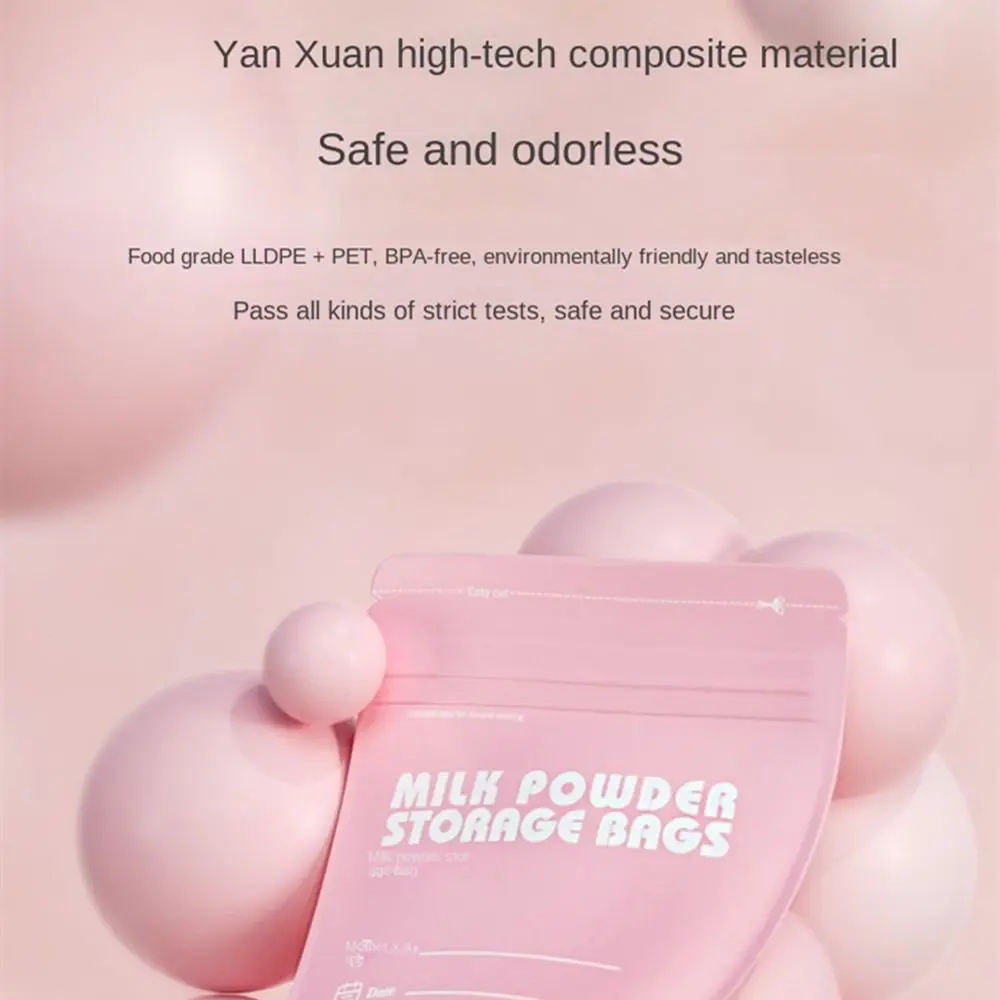 30PCS/Set Portable Leakproof Sealed Baby Food Storage Bags Feeding Milk Powder Holder Disposable Milkpowder Pouches