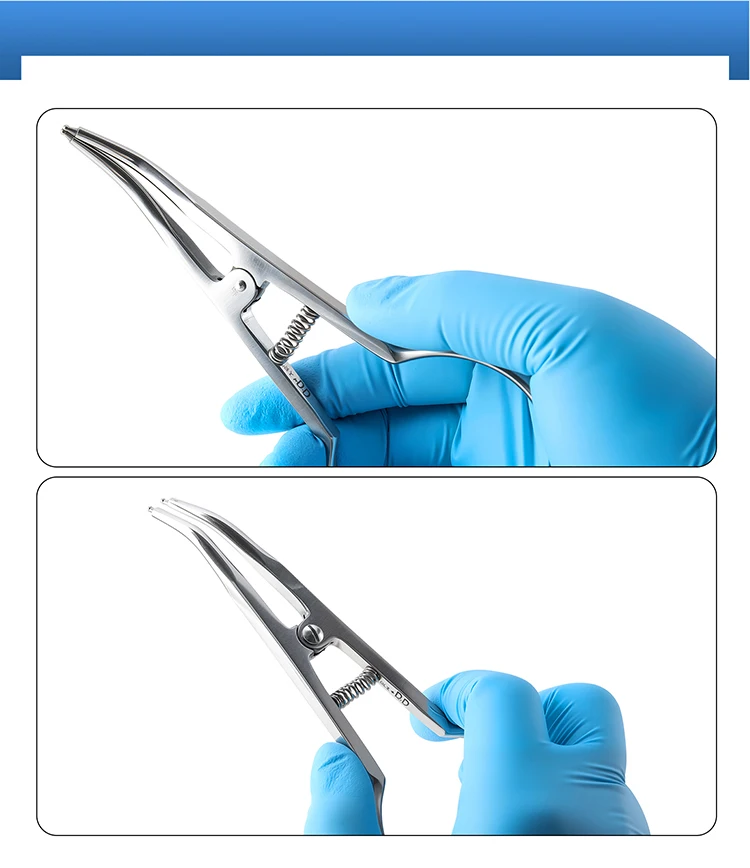 AZDENT Dental Kieferorthopädische Separator Platzierung Zange Edelstahl Nadelhalter Halten Zange Sterilisierbare Zahnmedizin Werkzeuge – Detail 6