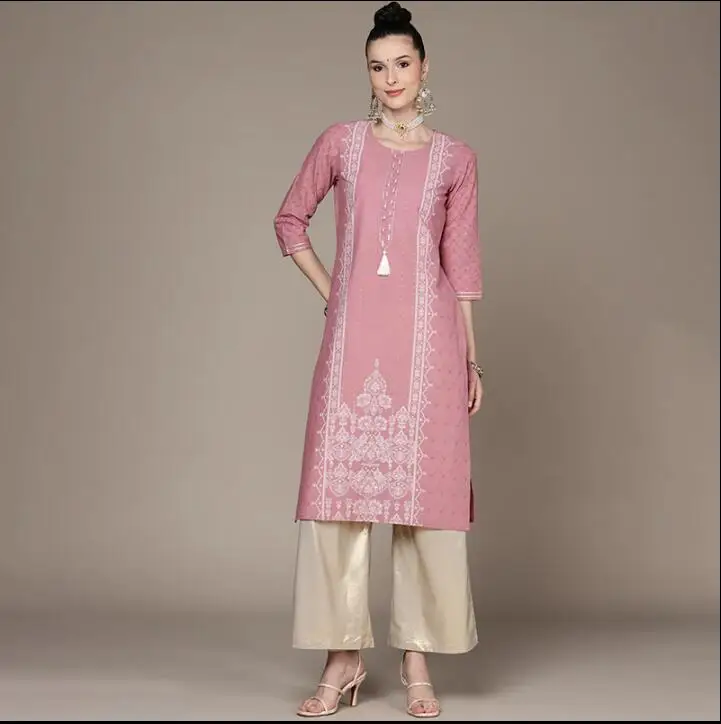 

Summer New Indian Imported Traditional Women's Ethnic Style Top Kurta