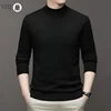 7 Colour Men's Half High Neck Long Sleeved Solid Color Sweater Soft, Warm and Comfortable Top with a Base 3